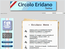 Tablet Screenshot of circoloeridano.it